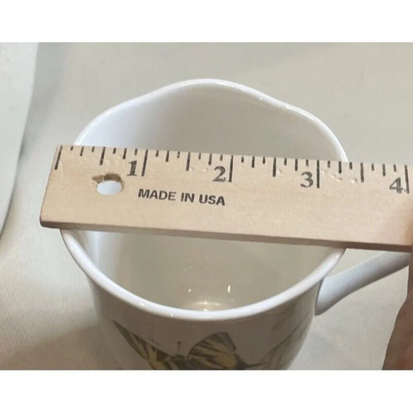 Lenox Butterfly Meadow Tea Coffee Mugs Set Of 2 Floral Flowers Swallowtail Boho‎ - Picture 5 of 5